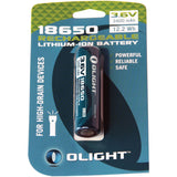 Accumulateur Li-Ion Olight 18650 3400mAh 3.7V - 2A Décharge max - Protégé - Neuf
