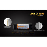 Accumulateur li-Ion Fenix ARB-L4-4800 26650 3.6V 4800mAh - 1.45C Décharge max - Neuf