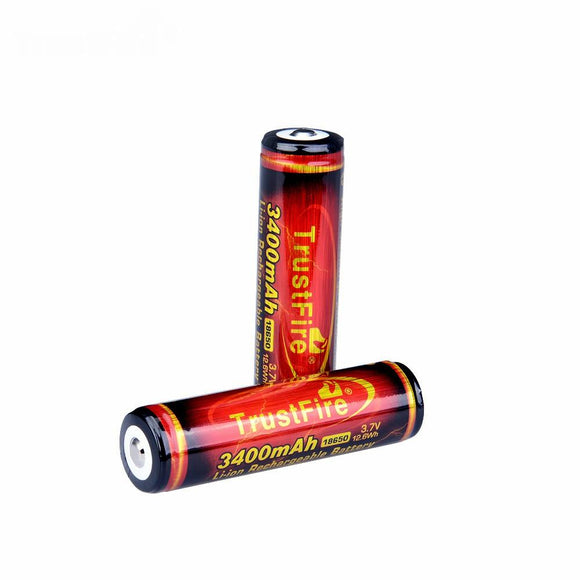 Accumulateur Li-Ion Trustfire TF18650 18650 3400mAh 3.7 - 2C Décharge max - Protégé - Neuf