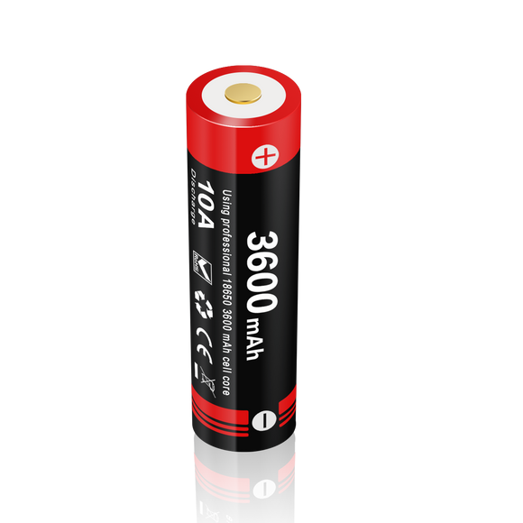 Accumulateur Li-Ion Klarus 18650 18GT-36UR 3600mAh 3.7V - 3C Décharge max - Protégé - Neuf