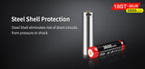 Accumulateur Li-Ion Klarus 18650 18GT-36UR 3600mAh 3.7V - 3C Décharge max - Protégé - Neuf