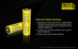 Accumulateur Li-Ion Nitecore 21700 NL2150HP 5000mAh 3.6V - 2C Décharge max - Protégé - Neuf