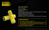 Accumulateur Li-Ion Nitecore 21700 NL2150HP 5000mAh 3.6V - 2C Décharge max - Protégé - Neuf