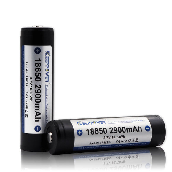 Accumulateur Li-Ion Keeppower 18650 2900mAh 3.6V - 3.5C Décharge max - Protégé - Neuf