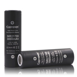 Accumulateur Li-Ion Keeppower NH2130 21700 3000mAh 3.7V - 12C Décharge max - Non Protégé - Neuf