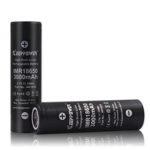 Accumulateur Li-Ion Keeppower NH1830 18650 3000mAh 3.7V - 5C Décharge max - Non Protégé - Neuf