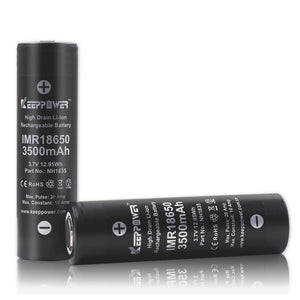 Accumulateur Li-Ion Keeppower NH1835 18650 3500mAh 3.7V - 3C Décharge max - Non Protégé - Neuf