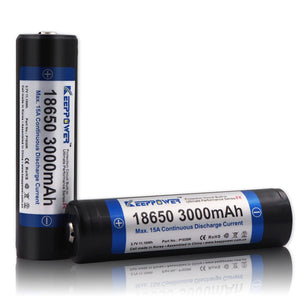 Accumulateur Li-Ion Keeppower 18650 3000mAh 3.7V - 5C Décharge max - Protégé - Neuf