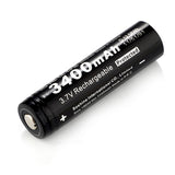 Accumulateur Li-Ion Soshine 18650 3400mAh 3.7 - 2C Décharge max - Protégé - Neuf