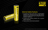 Accumulateur Li-Ion Nitecore 21700 NL2150R 5000mAh 3.6V - 1C Décharge max - USB-C - Protégé - Neuf