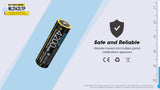 Accumulateur Li-Ion Nitecore 21700 NL2142LTP 4200mAh 3.6V - 1.9C Décharge max - Protégé - Neuf