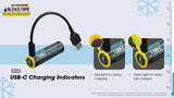 Accumulateur Li-Ion Nitecore 21700 NL2142LTHPR 4200mAh 3.6V - 3.6C Décharge max - Protégé - USB C - Neuf
