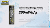 Accumulateur Li-Ion Nitecore 21700 NL2142LTHPi 4200mAh 3.6V - 3.6C Décharge max - Protégé - Neuf