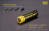 Accumulateur li-Ion Nitecore 18650 2300mAh 3.6V - 1C Décharge max - Protégé - Neuf