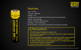 Accumulateur li-Ion Nitecore 18650 2300mAh 3.6V - 1C Décharge max - Protégé - Neuf