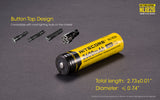 Accumulateur Li-Ion Nitecore 18650 NL1826 2600mAh 3.7V - 1.5A Décharge max - Protégé - Neuf