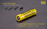 Accumulateur Li-Ion Nitecore 18650 NL1834 3400mAh 3.7V - 1.2C Décharge max - Protégé - Neuf