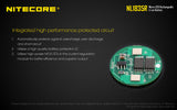 Accumulateur Li-Ion Nitecore 18650 NL1835R 3500mAh 3.6V - 1.5C Décharge max - Protégé - micro-USB - Neuf