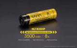 Accumulateur li-Ion Nitecore NL1835HP 18650 3500mAh 3.6V - 8A Décharge max - Protégé - Neuf