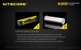 Accumulateur Li-Ion Nitecore 18650 NL1835R 3500mAh 3.6V - 1.5C Décharge max - Protégé - micro-USB - Neuf