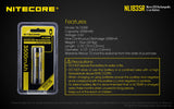 Accumulateur Li-Ion Nitecore 18650 NL1835R 3500mAh 3.6V - 1.5C Décharge max - Protégé - micro-USB - Neuf