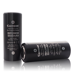 Accumulateur Li-Ion Keeppower UH2655 26650 5500mAh 3.7V - 3C Décharge max - Neuf
