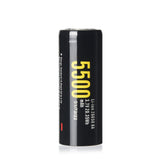 Accumulateur Li-Ion Soshine 26650P 26650 5500mAh 3.7 - 1C Décharge max - Protégé - Neuf