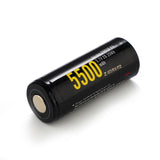 Accumulateur Li-Ion Soshine 26650P 26650 5500mAh 3.7 - 1C Décharge max - Protégé - Neuf