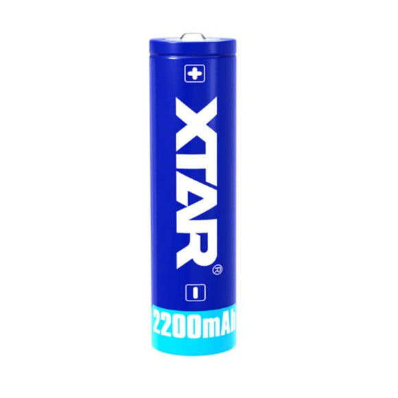 Accumulateur Li-Ion XTAR 18650 2200mAh 3.7V - 2.3C Décharge max - Protégé -Neuf