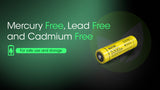 Accumulateur Li-Ion Nitecore 21700 NL2153 5300mAh 3.6V - 1.6C Décharge max - Protégé - Neuf
