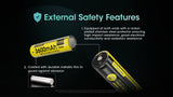 Accumulateur li-Ion Nitecore NL1836R 18650 3600mAh 3.6V - 6A Décharge max - USB C - Protégé - Neuf