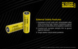 Accumulateur Li-Ion Nitecore 21700 NL2150HPi 5000mAh 3.6V - 3C Décharge max - Protégé - Neuf