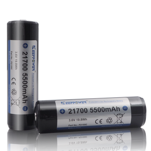 Accumulateur Li-Ion Keeppower P2155C 21700 5500mAh 3.7V - 2C Décharge max- Protégé - Neuf
