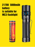 Accumulateur Li-Ion Trustfire TF21700 21700 5000mAh 3.7 - 2C Décharge max - Protégé - Neuf
