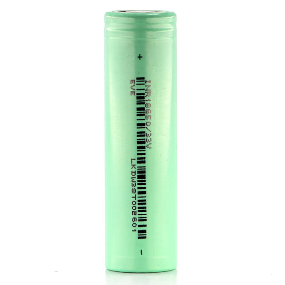 Accumulateur Li-Ion EVE INR18650-33V 18650 3200mAh 3.6V - 3C Décharge max - Neuf