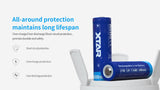 Accumulateur Li-Ion XTAR 21700 4900mAh 3.6V - 2C Décharge max - Protégé -Neuf