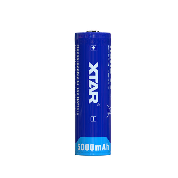 Accumulateur Li-Ion XTAR 21700 5000mAh 3.6V - 2C Décharge max - Protégé -Neuf