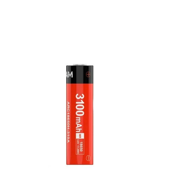 Accumulateur Li-Ion Acebeam ARC18650H-310A 18650 3100mAh 3.6V - 6.5C Décharge max - Protégé -Neuf - Pour P15