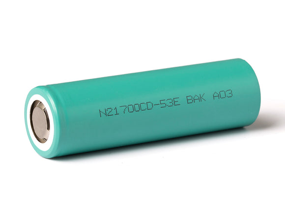 Accumulateur Li-Ion BAK N21700CD-35E 21700 5300mAh 3.6V - 2C Décharge max - Neuf