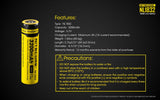 Accumulateur Li-Ion Nitecore NL1832 18650 3200mAh 3.7V - 0.63C Décharge max - Protégé - Neuf