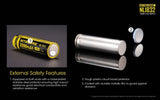 Accumulateur Li-Ion Nitecore NL1832 18650 3200mAh 3.7V - 0.63C Décharge max - Protégé - Neuf