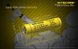 Accumulateur Li-Ion Nitecore IMR18650 3100mAh 3.7V - 6.5C Décharge max - Protégé - Neuf