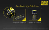 Accumulateur Li-Ion Nitecore NL1826R 18650 2600mAh 3.6V - 2C Décharge max - Protégé - micro-USB - Neuf