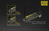 Accumulateur Li-Ion Nitecore NL1826R 18650 2600mAh 3.6V - 2C Décharge max - Protégé - micro-USB - Neuf