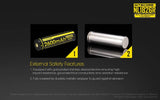 Accumulateur Li-Ion Nitecore NL1826R 18650 2600mAh 3.6V - 2C Décharge max - Protégé - micro-USB - Neuf