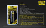 Accumulateur Li-Ion Nitecore 18650 NL1834R 3400mAh 3.7V - 2A Décharge max - Protégé - micro-USB - Neuf