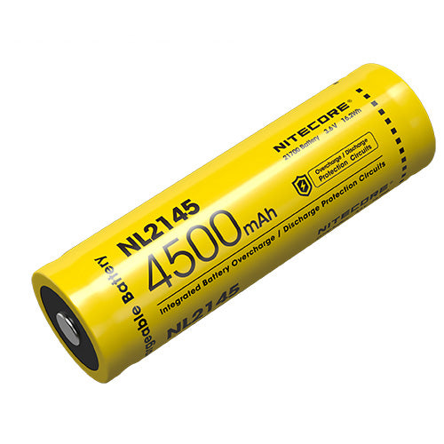 Accumulateur Li-Ion Nitecore 21700 NL2145 4500mAh 3.6V - 1C Décharge max - Protégé - Neuf