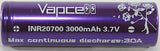 Accumulateur Li-Ion Vapcell NCR20700 21700 3000mAh 3.7V - 12C Décharge max - Neuf