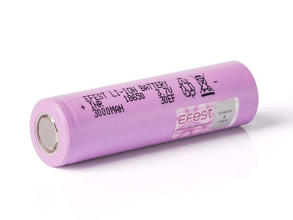 Accumulateur Li-Ion Efest INR18650-30EF 18650 3100mAh 3.7V - 5C Décharge max - Neuf