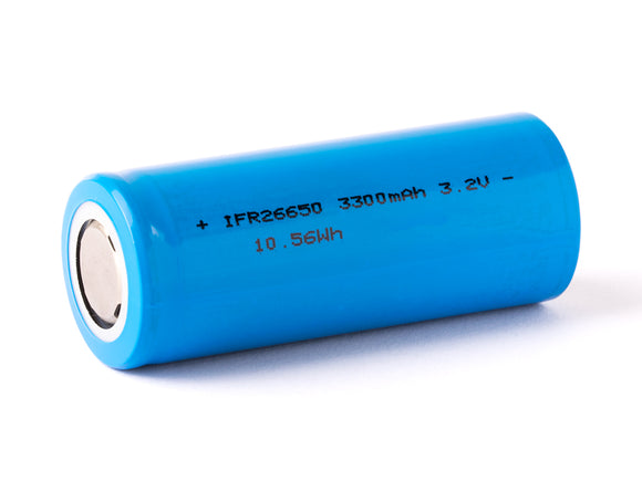 Accumulateur LifePO4 Cottcell IFR26650 26650 3300mAh 3.2V - 3C Décharge max - Neuf